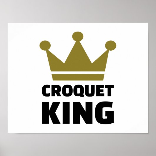 Croquet King-kampioen Poster (Voorkant)