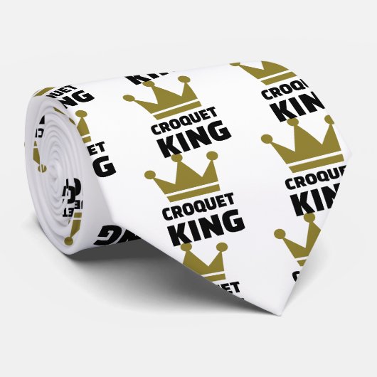 Croquet King-kampioen Stropdas (Opgerold)