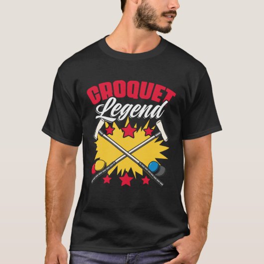 Croquet Legend Croquet Player Croqueting Croquet T-shirt (Voorkant)