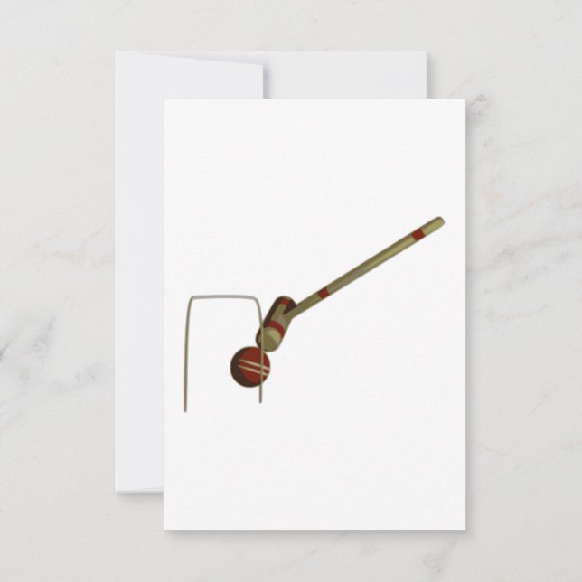 Croquet Mallet en Balls (Voorkant)