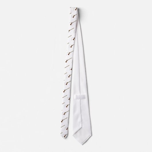 Croquet Mallet en Balls Stropdas (Achterkant)