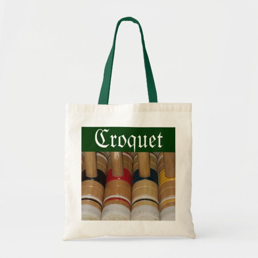 Croquet Mallets Canvas tas (Voorkant)