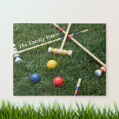 Croquet Mallets en Balls Jigzaag Puzzle Legpuzzel