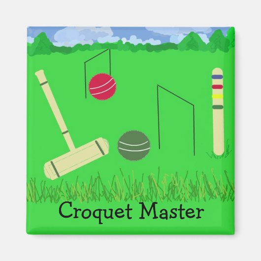 Croquet Master Magneet (Voorkant)