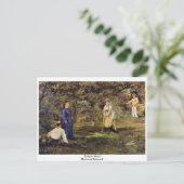 Croquet Match by Manet Edouard Briefkaart (Staand voorkant)