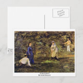Croquet Match by Manet Edouard Briefkaart (Voorkant / Achterkant)
