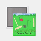 Croquet Meester Magneet (Voorkant / Achterkant)