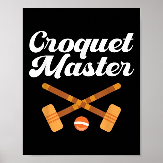 Croquet Meester Poster (Voorkant)