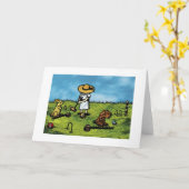 Croquet met Vrienden Kaart (Gele Bloem)