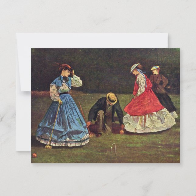 Croquet op Homer Winslow (beste kwaliteit) (Voorkant)