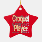 Croquet Player Extraordinaire Keramisch Ornament (Voorkant)