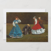 Croquet-scène | Winslow Homer (Voorkant)