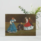 Croquet-scène | Winslow Homer (Staand voorkant)