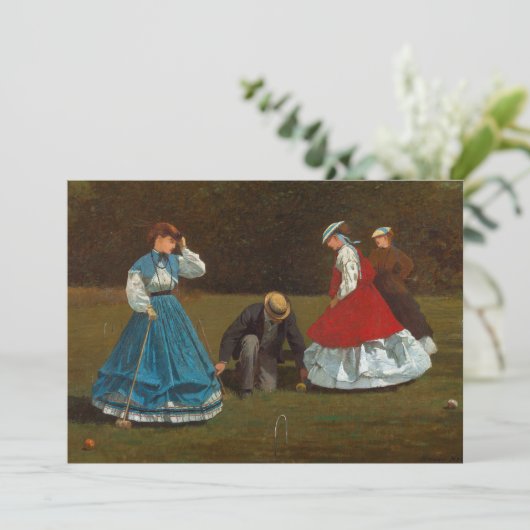 Croquet-scène | Winslow Homer (Staand voorkant)