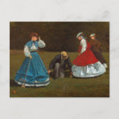 Croquet-scène | Winslow Homer Briefkaart (Voorkant)