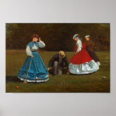 Croquet-scène | Winslow Homer Poster (Voorkant)