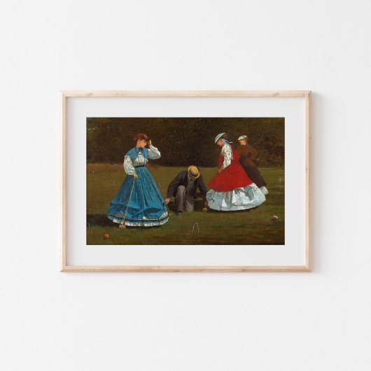 Croquet-scène | Winslow Homer Poster