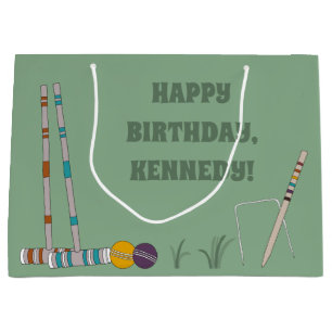 Croquet Set, Jade Green, Persoonlijk Groot Cadeauzakje