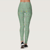 Croquet Set Lawn Games Jade Green Patterned Leggings (Achterkant)