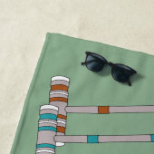 Croquet set Lawn Games Jade Green, persoonlijk Strandlaken (In situ)