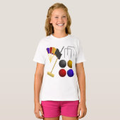 Croquet Set Meisjes T-shirt (Voorkant volledig)