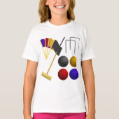 Croquet Set Meisjes T-shirt (Voorkant)