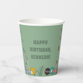 Croquet set, Yard Game Custom Outdoor Party Papieren Bekers