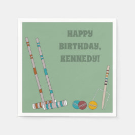 Croquet set, Yard Game Custom Outdoor Party Servet