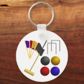 Croquet Spel Sleutelhanger (Voorkant)