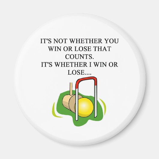 CROQUET-speler Magneet (Voorkant)