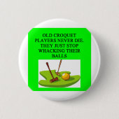 CROQUET-spelergrap Ronde Button 5,7 Cm (Voorkant)