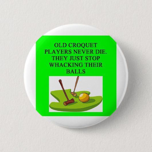 CROQUET-spelergrap Ronde Button 5,7 Cm (Voorkant)