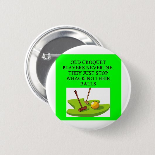 CROQUET-spelergrap Ronde Button 5,7 Cm (Voorkant /achterkant)