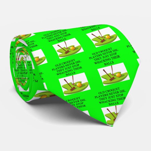 CROQUET-spelergrap Stropdas (Opgerold)
