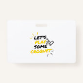 Croquet-spelers Badge (Voorkant)