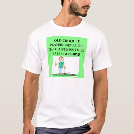 CROQUET-spelers T-shirt (Voorkant)