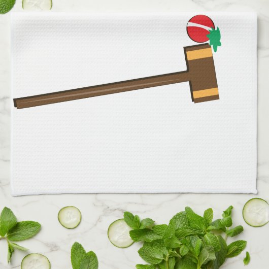 Croquet Theedoek (Gevouwen)