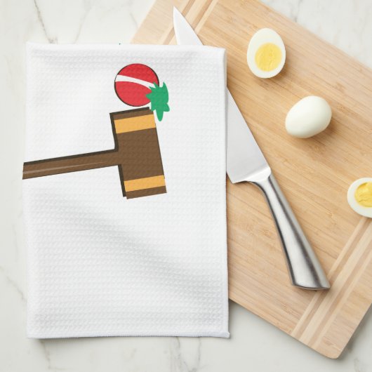 Croquet Theedoek (Quarter Fold)