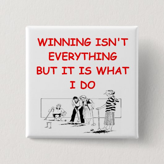 croquet vierkante button 5,1 cm (Voorkant)