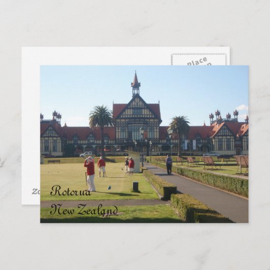 Croquet voor het briefkaart van het museum van Rot (Voorkant / Achterkant)