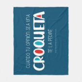 Croqueta Fleece Deken (Voorkant)