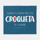 Croqueta Fleece Deken (Voorkant (Horizontaal))