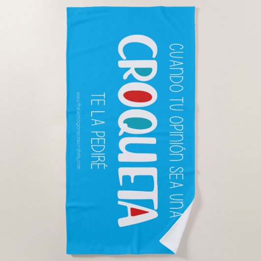 Croqueta Strandlaken (Voorkant)