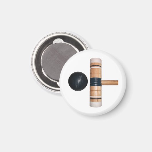 Croquetbal en hamer magneet (Voorkant / Achterkant)