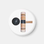 Croquetbal en hamer magneet (Voorkant)