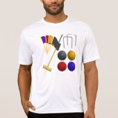 Croquetset Heren Actieve T-shirt (Voorkant)