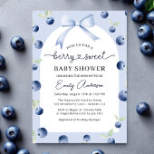 Croquette Bow Blueberry Berry Sweet Baby shower Kaart
