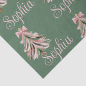 Croquette Bow Christmas Tree Personalized Name Tissuepapier (Detail)