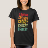 Crosby County Texas Rainbow Text Design T-shirt (Voorkant)