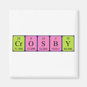 Crosby periodieke lijstnaam magnet